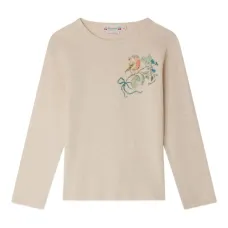 Топ с длинными рукавами и принтом