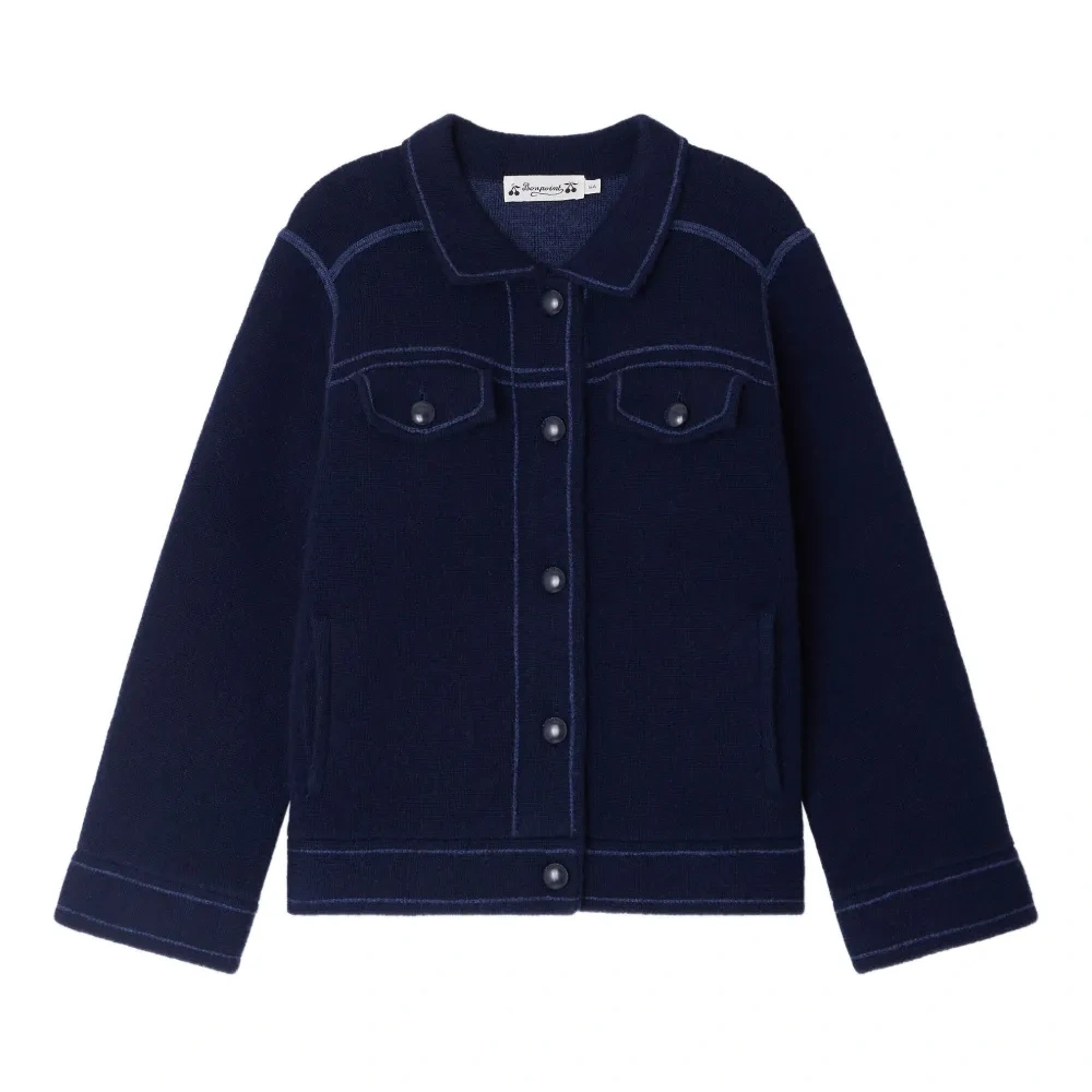 Кардиган Jimena с контрастной строчкой