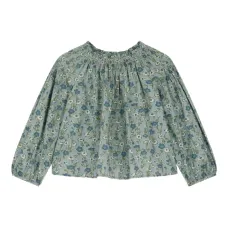 Блузка со сборками и цветочным принтом Блузка со сборками и цветочным принтом