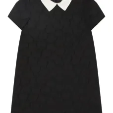 платье с воротником и узором