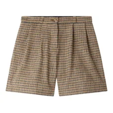 Шорты в ломаную клетку
