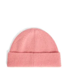 кашемировая шапка бини в рубчик