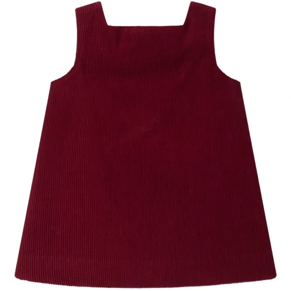 Вельветовое платье на пуговицах