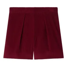 Вельветовые шорты со складками