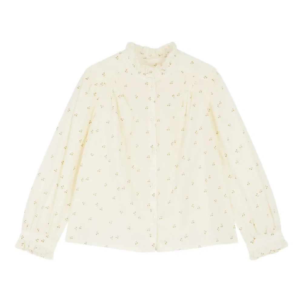 блузка с оборками и узором