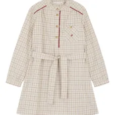 клетчатое платье с оборками