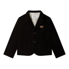 Вельветовый пиджак с нашивкой-логотипом Вельветовый пиджак с нашивкой-логотипом