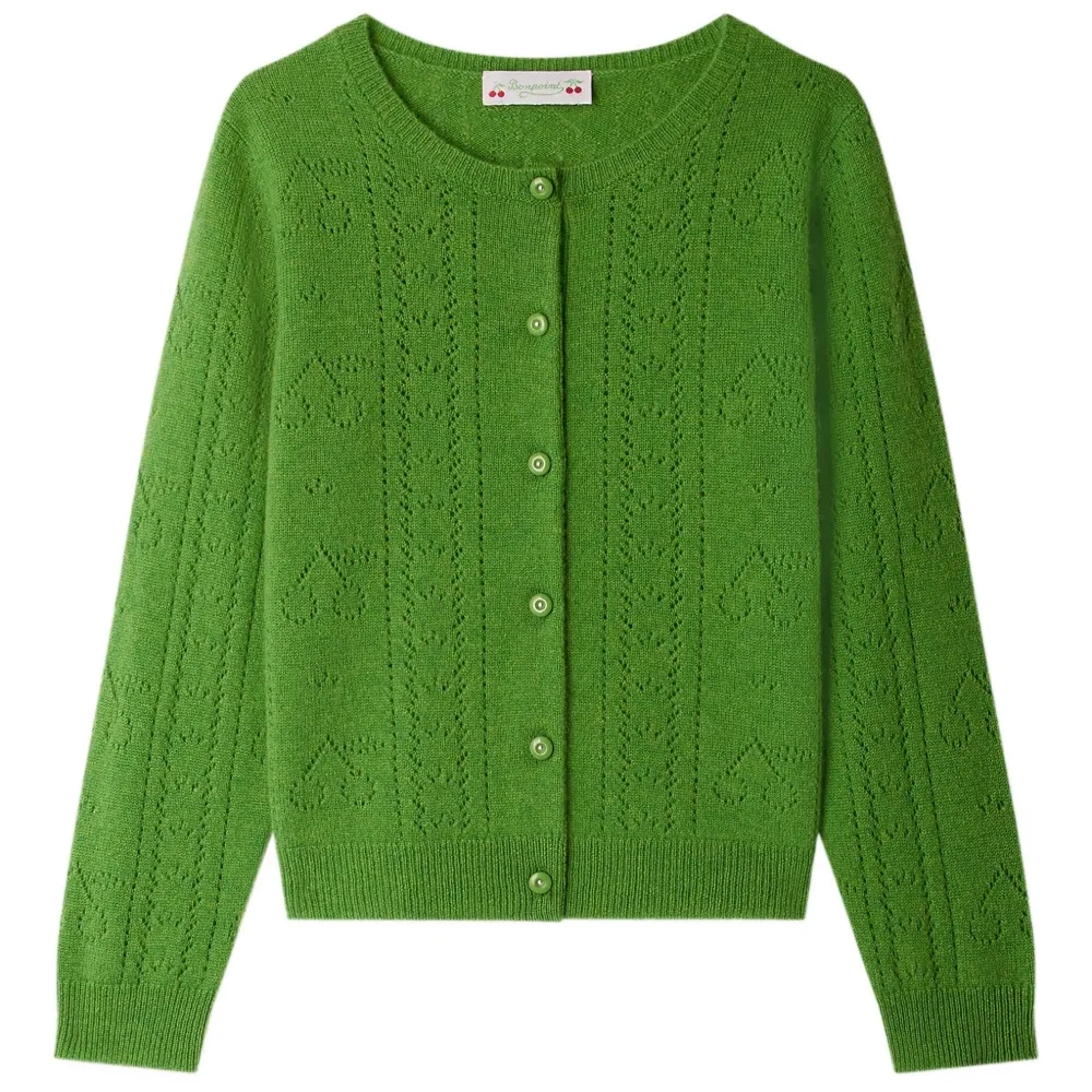 кардиган фактурной вязки