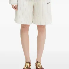 Шорты в тонкую полоску