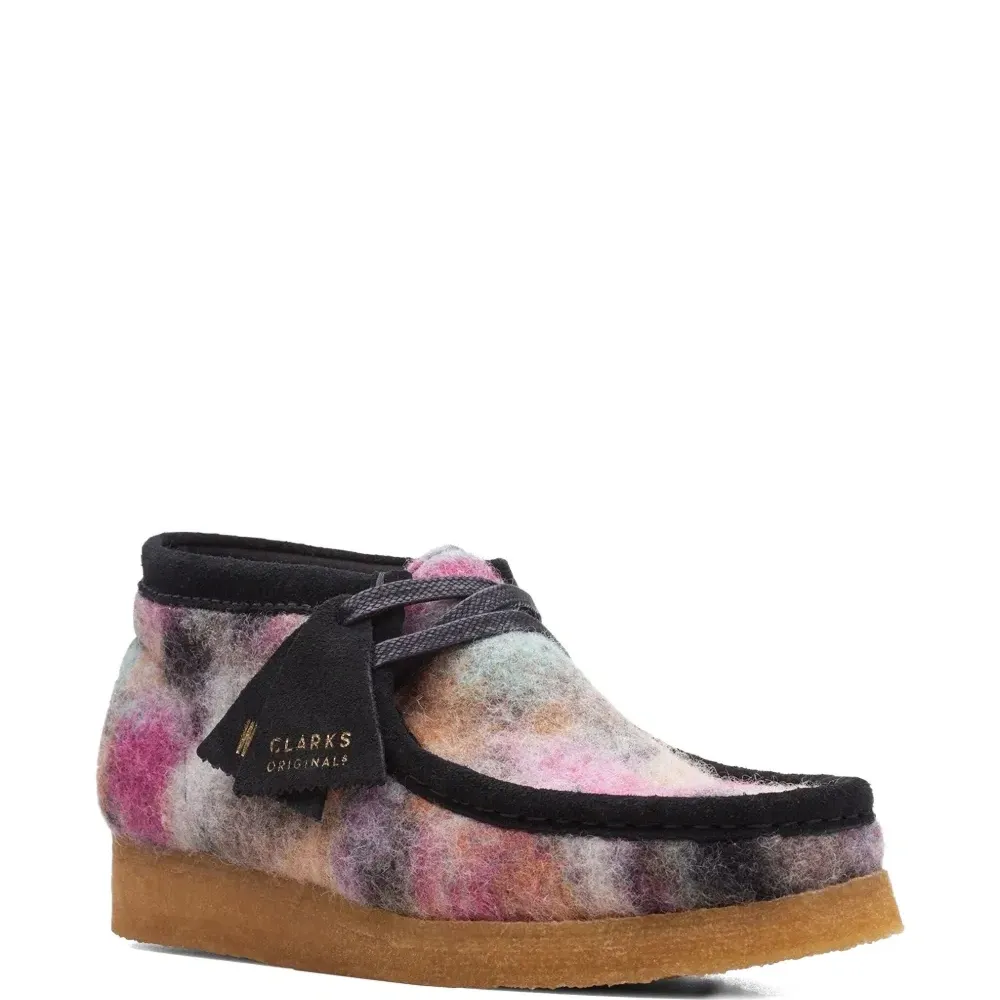 Ботинки Wallabee Black Wool Comb