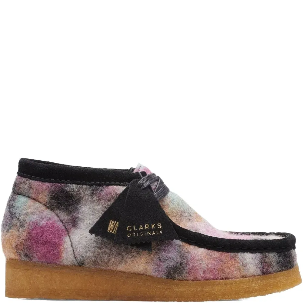 Ботинки Wallabee Black Wool Comb