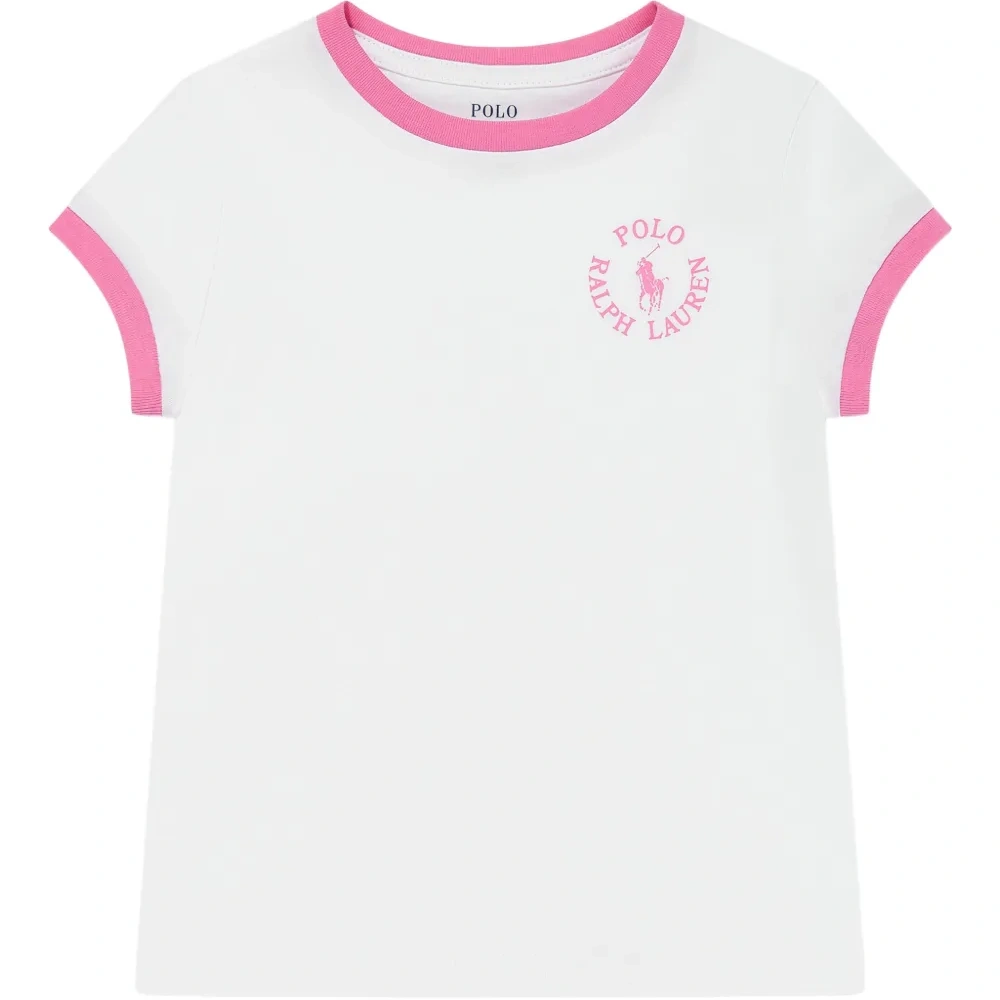 Футболка с контрастной отделкой и логотипом