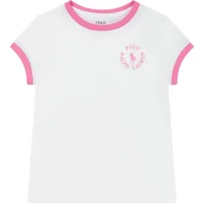 Футболка с контрастной отделкой и логотипом