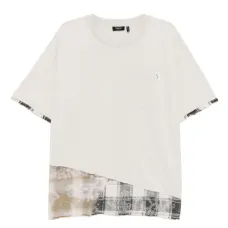 Футболка в технике пэчворк