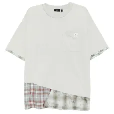 Футболка в технике пэчворк