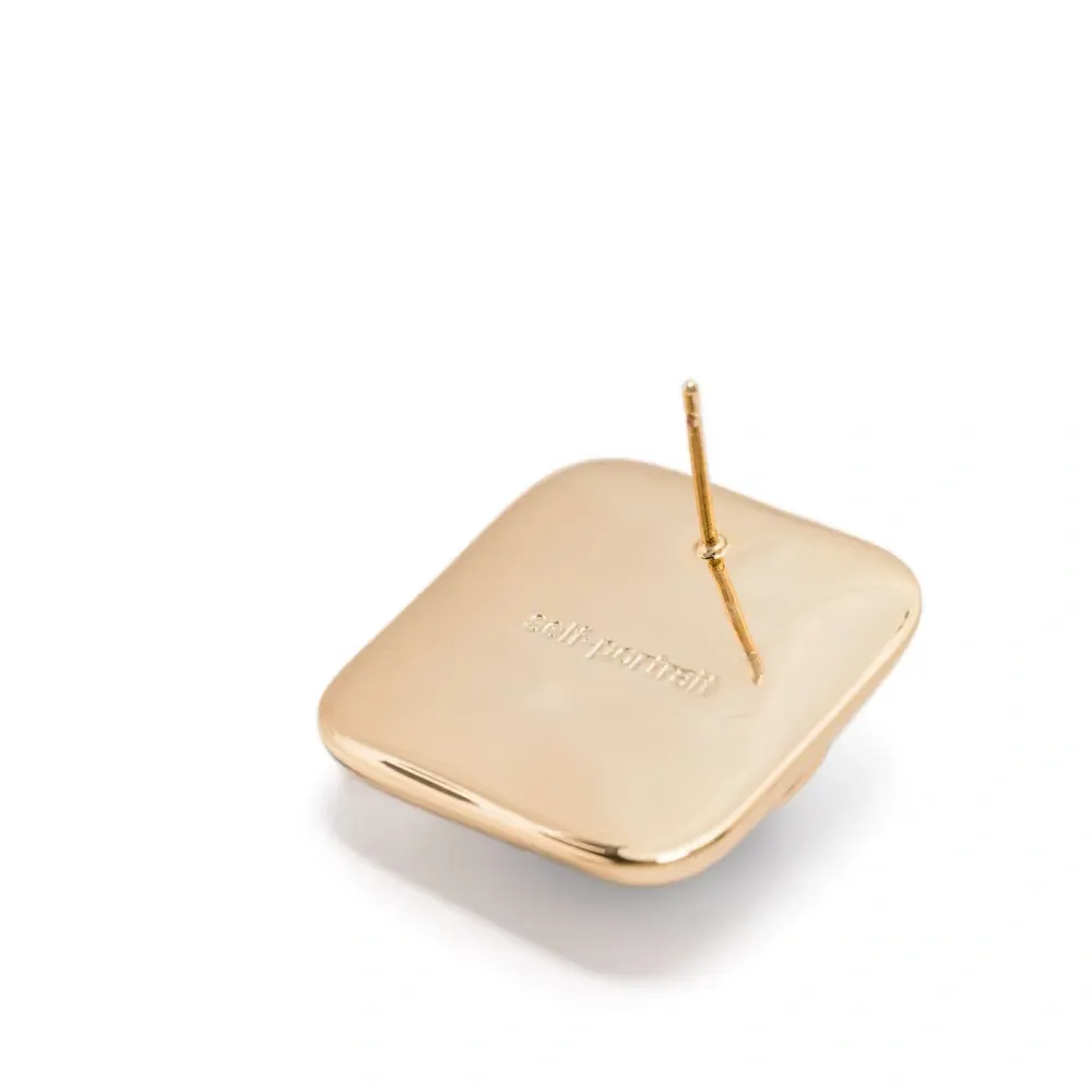 Серьги Bow Square