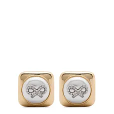 Серьги Bow Square