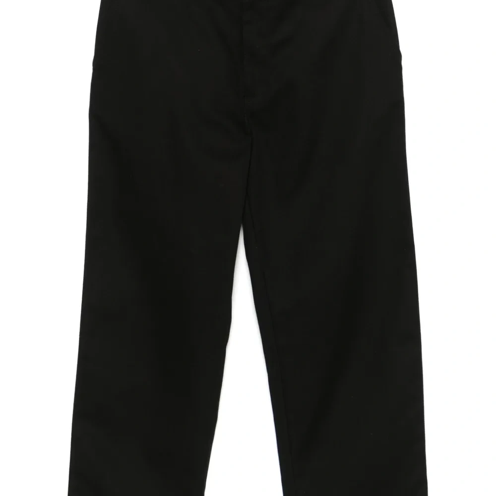 Брюки с нашивкой-логотипом