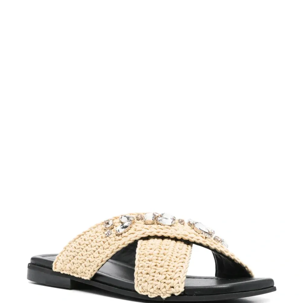 Шлепанцы с перекрестными ремешками Шлепанцы с перекрестными ремешками