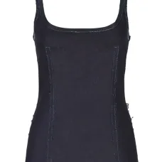 Джинсовый топ-корсет