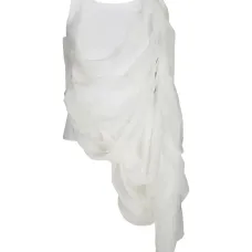 многослойный топ без рукавов