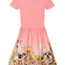 Платье мини с графичным принтом