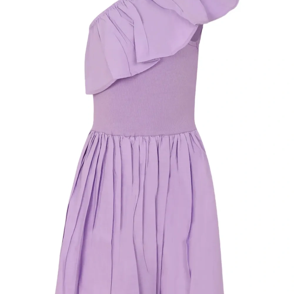 Платье миди с оборками