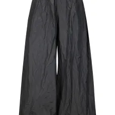 Брюки палаццо с жатым эффектом