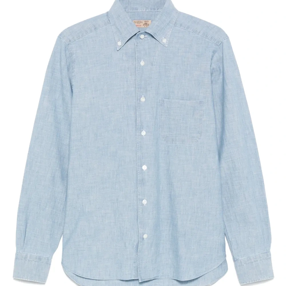 рубашка из ткани шамбре