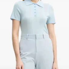 Рубашка поло в рубчик