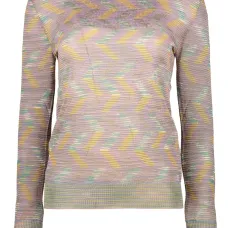 Джемпер с узором зигзаг