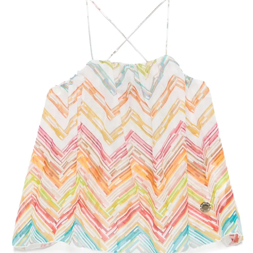 блузка с узором зигзаг