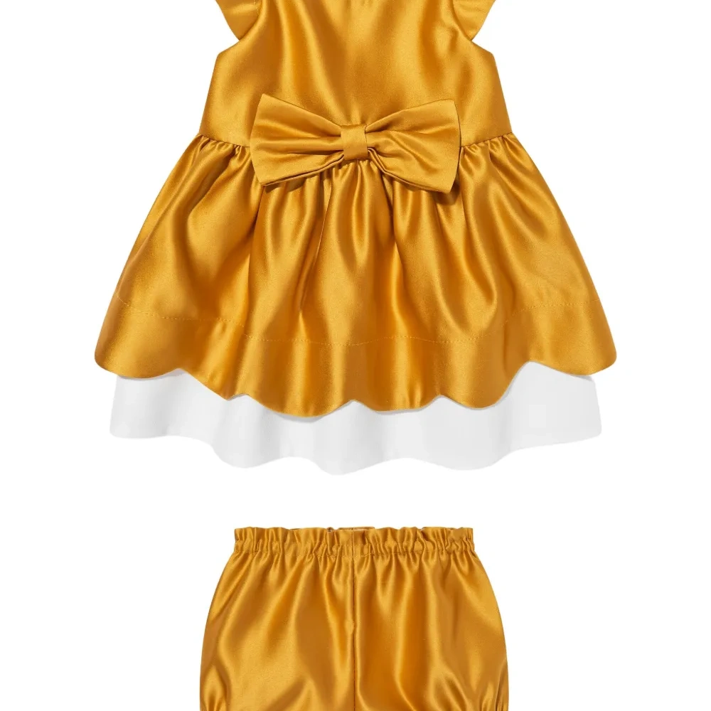 Атласное платье