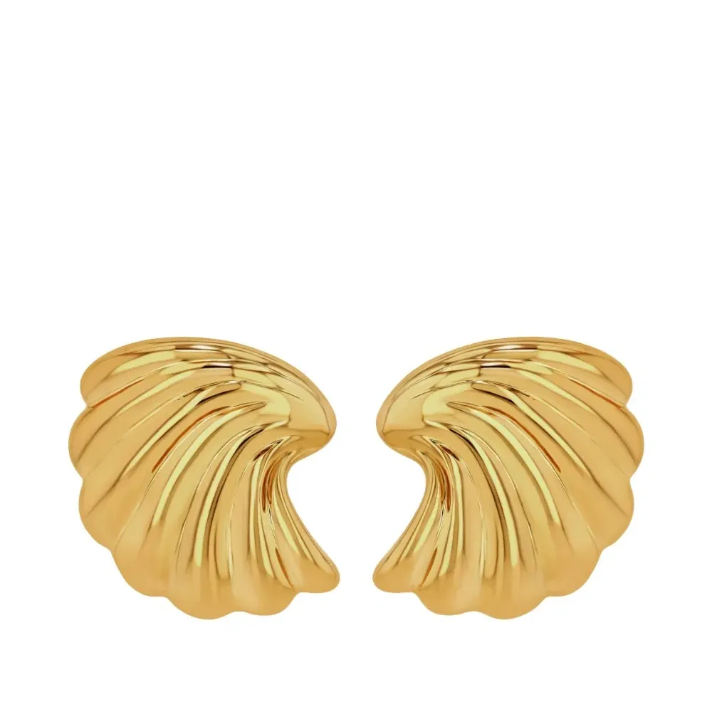 серьги Curved Shell