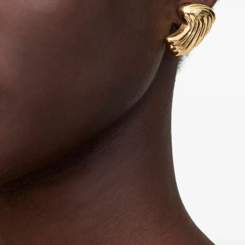 серьги Curved Shell