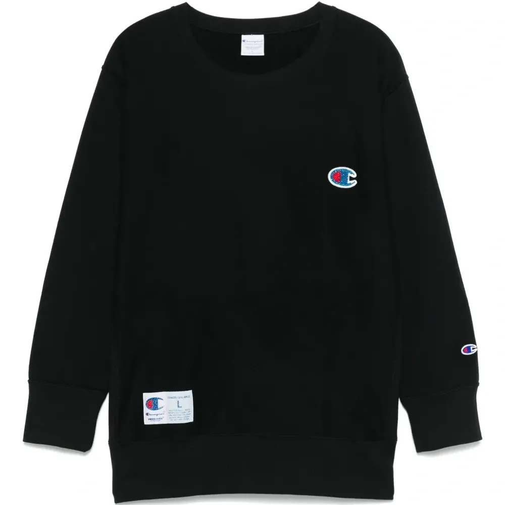 толстовка с нашивкой-логотипом из коллаборации с Champion