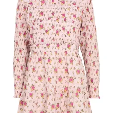 Платье с цветочным принтом и присборкой