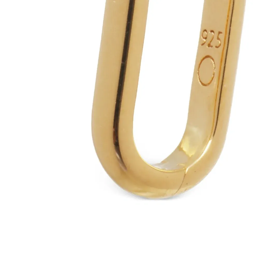 Серебряные серьги-кольца Ovate