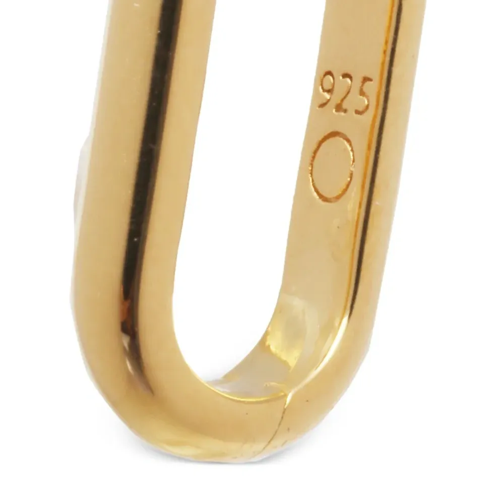 Серебряные серьги-кольца Ovate