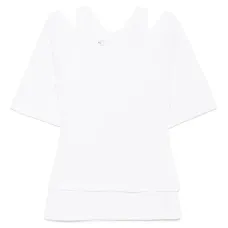 Двухслойный топ с короткими рукавами Двухслойный топ с короткими рукавами