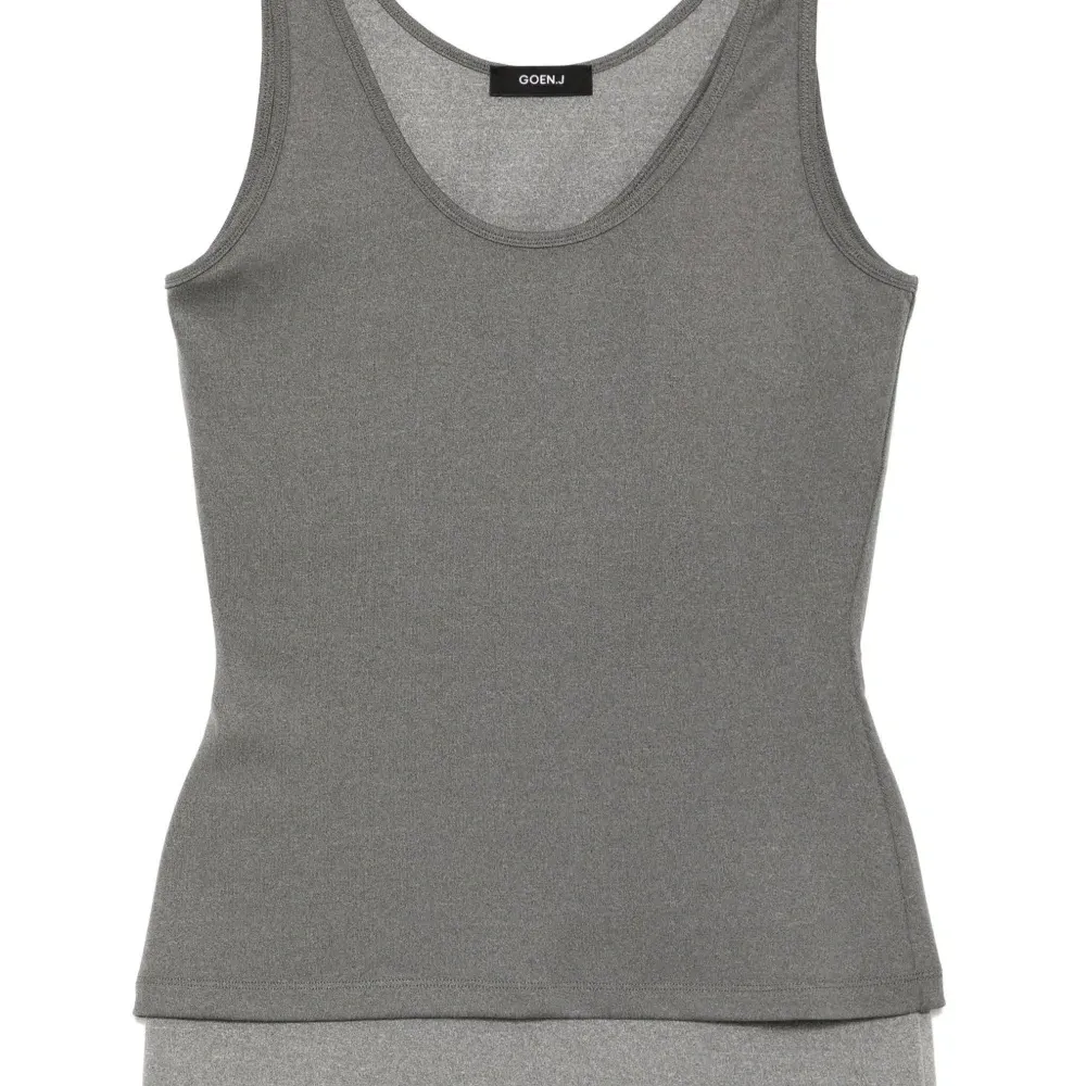 Двухслойный топ без рукавов