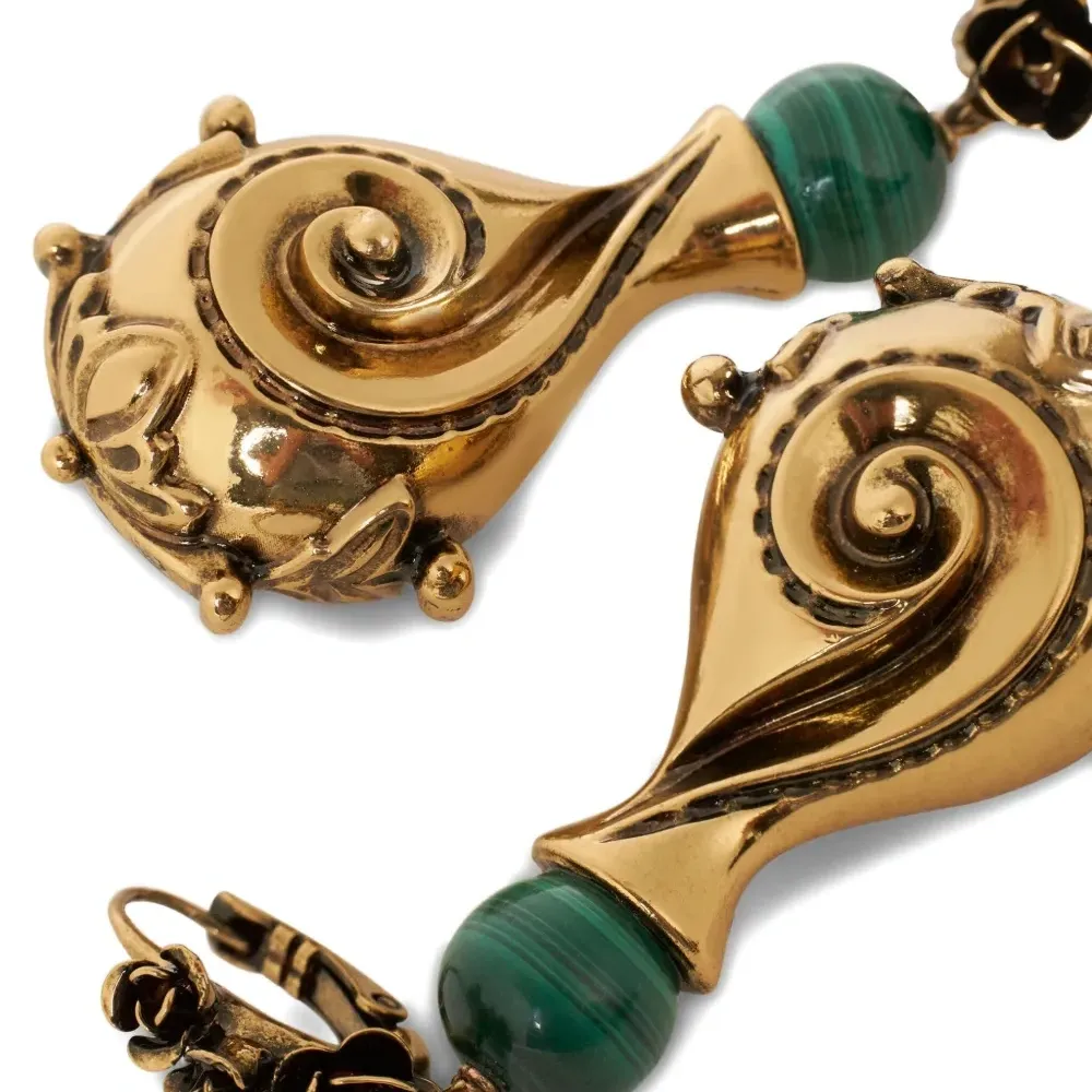 Серьги с узором пейсли