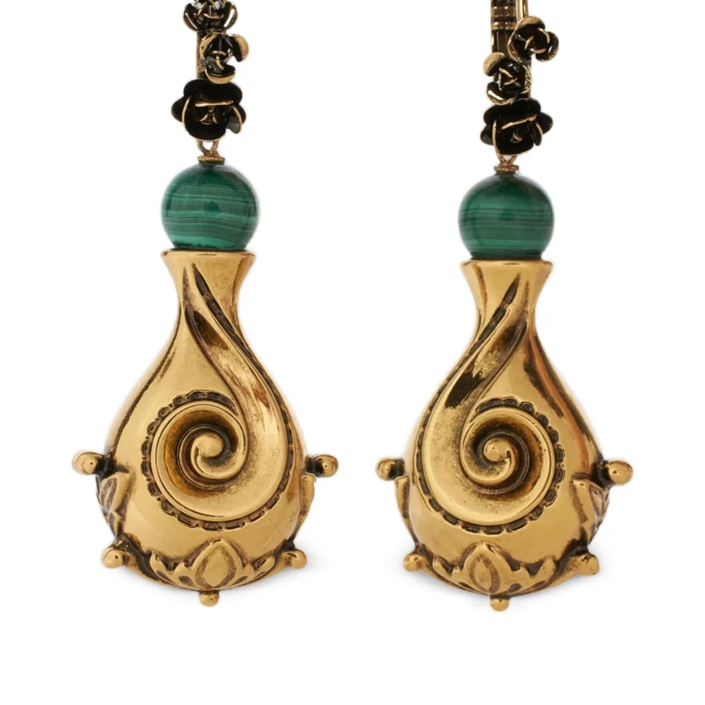 Серьги с узором пейсли