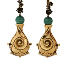 Серьги с узором пейсли