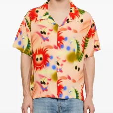 Рубашка с графичным принтом