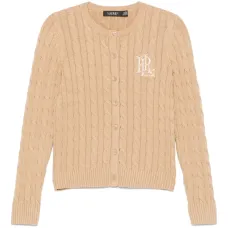 Кардиган с вышитым логотипом