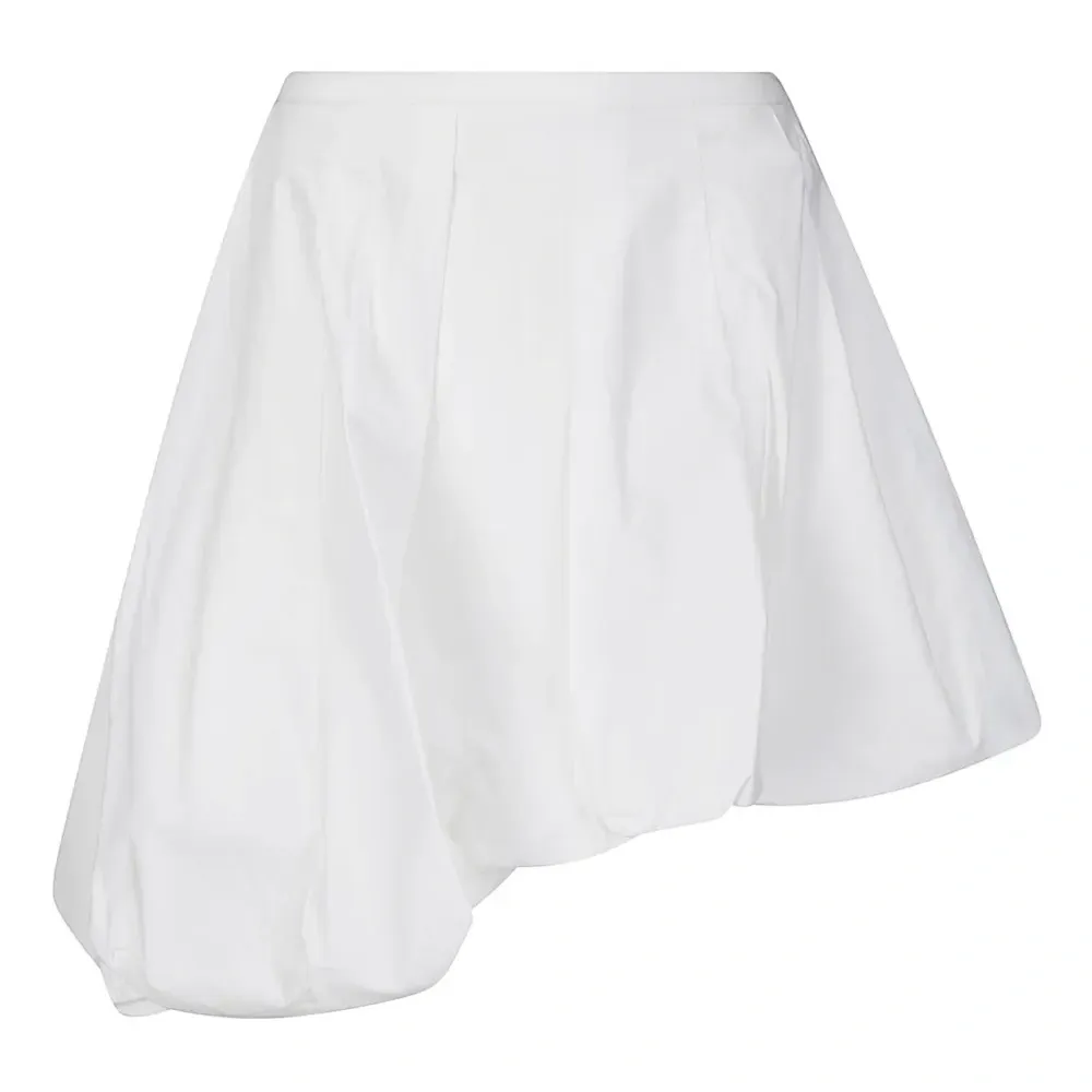 Поплиновая юбка асимметричного кроя