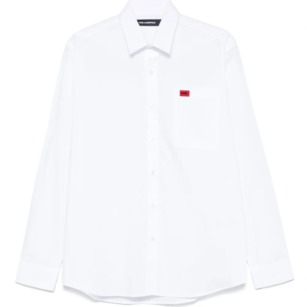 Рубашка с вышитым логотипом