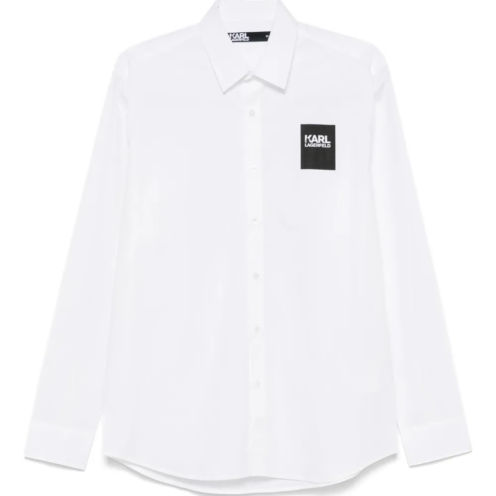 Рубашка с нашивкой-логотипом