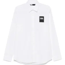 Рубашка с нашивкой-логотипом